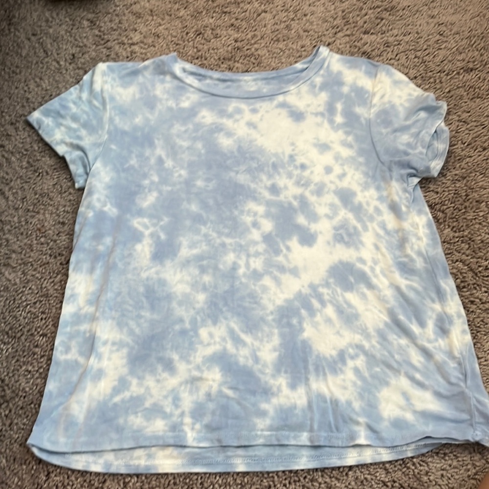 Blue, soft and sexy American Eagle, tie-dye tee